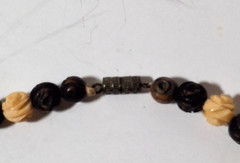 Vintage Carved Roses Choker Necklace 15.5″