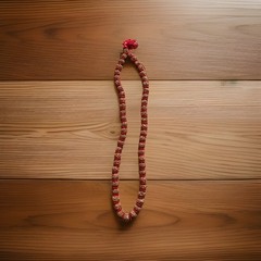 Vintage Natural 5 Mukhi Blessed Rudraksha Beads Yoga & Meditation Mala 40”inch