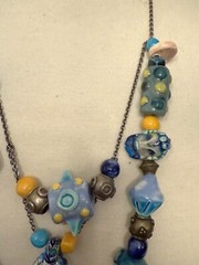 One of A Kind Chloé Paris Signed Runway Ceramic Art Statement Necklace