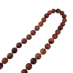 Vintage Carnelian Agate Stone 28 in Necklace Hand Knotted Beads 10 To 15mm