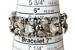 Tapani Vanhatalo Finland Brutalist Bracelet Ring Set Silver Plated Pewter Modern