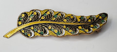 Vintage Brooch Pin Back button Hand made