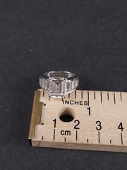 Vintage Sterling Silver 925 Emerald Cut CZ Ring – Size 5.75