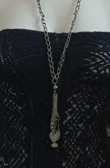 Vintage Tribal Ottoman Coin Necklace Ethnic Boho Statement Lariat Long Fringe