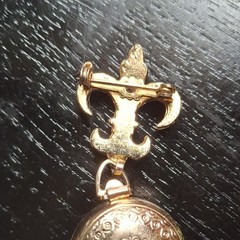 Vintage Coro Pegasus 4 Way Picture Locket Brooch Pin Chatelaine Fleur-de-lis