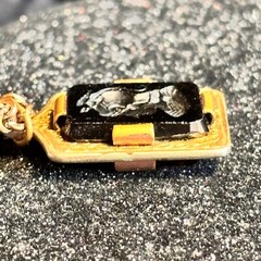 INTAGLIO double sided vintage GF pendant on FCC gold filled cable chain 1/20 12k