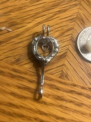 Beautiful Antique Vintage Pendant With Gem Stones & Pearl Opens See Pics & Read