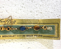 BRAND NEW OLD STOCK, “VAN DELL” GENUINE SCARAB, WATCHBAND/BRACELET “GOLD FILLED”