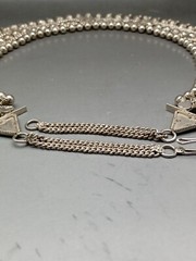 Woman’s Elegant Mexican Sterling Silver Choker Bib Necklace 94 Grams Quality