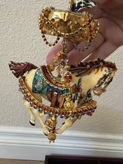 Lunch At The Ritz (LATR) Vintage Carousel Horse Set Brooch/Pendant Earrings