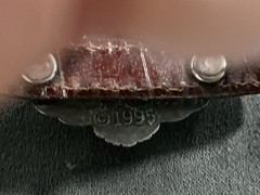 Vintage Brighton Leather Cherub silver-tone bracelet 1995