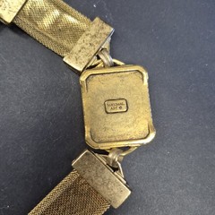 MAXIMAL ART John AMOUR Gold Tone Mesh Panel Bracelet Vintage 1990’s Romantic