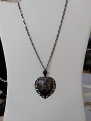 Siam Sterling Silver Pendant and Earrings Set Vintage Patina