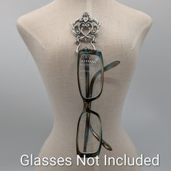 Brighton Chantilly Doorknocker Brooch Glasses Holder Hearts Articulated