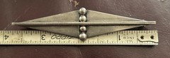 Vintage Sterling Signd ANDRA DATED 1939 TRUE Art Deco Modernist Brooch 23G