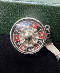 VNT STERLING SILVER Danecraft 3D Roulette Wheel CHARM It Spins!