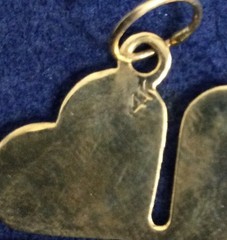 14K Gold FOUR LEAF CLOVER Shamrock Charm Pendant Irish Lucky Vintage 3.1grams