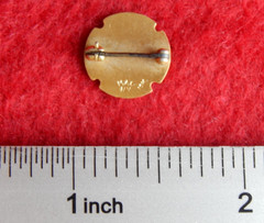10k Gold Bell System Long Lines Service Award Pin Vintage 3 Star 15 Year AT&T