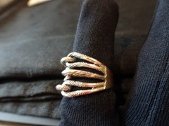 # 836-VINTAGE STERLING SILVER RING-925-SIZE8.5–DIFFERENT