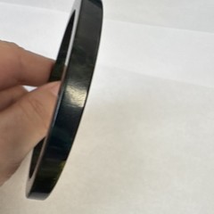 Vintage Bakelite marbled Blue Moon Bangle Bracelet