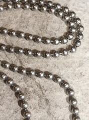 18. Sterling 925 Greenish Turquoise stone Ball link Chain Pendant Necklace 16″