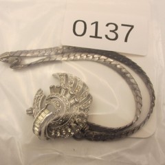 Vintage Art Deco Revival Necklace Pendant Snake Chain Spray Swirl 15 Inch