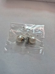 Vintage Pierced Faux Pearl Earrings Collection Of Four Pair