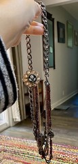 Juicy Couture Vintage Victorian Look Longer Layered Necklace W/details!!!!