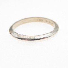 Ken Ber 925 Sterling Silver Vintage Classic Wedding Stackable Band Ring Size 8
