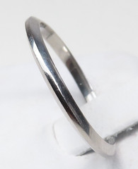 Antique Art Deco Platinum Womens Wedding Band Ring Size 4.75 UK-J width 1.64 MM