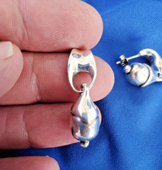 ORIGINAL Designer 925 Sterling Silver Dangle Drop Earrings Jewelry Gift Woman