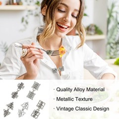 5 x Cloak Clasp Set Alloy Vintage Sweater Clips Retro Cardigan Buckles Sew