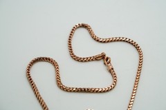 VNT Rose Gold Plate Over Sterling Silver Chunky Chain Necklace 16″ x 2mm JB47