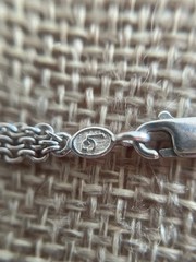 Vintage 925 LG Signed LIND GAL Sterling Silver Triple Chain 18” Necklace