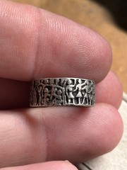 4g Vintage 925 Sterling silver NATIVE AMERICAN ? Storyteller Ring sz 5.5