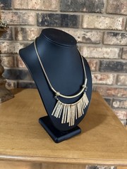 Vintage gold tone Cleopatra Egyptian style necklace