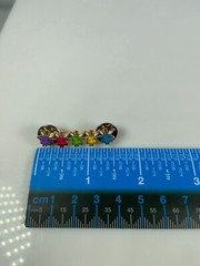 Vintage Double Pin Back Five Angels Heaven Colorful