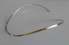 VINTAGE~TAXCO TH-96 Sterling Silver 925 COLLAR CHOKER Modernist NECKLACE~MEXICO