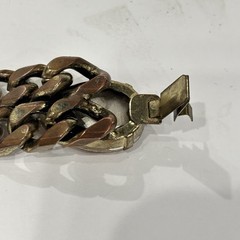 Rodrigo Otazu Orange Yellow Brown Rhinestone Double Chain Bracelet Signed RARE