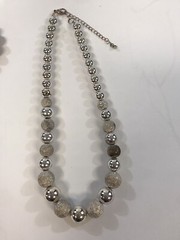 Jewelry Lot 7 Wearable Graduated Faux Pearl Necklaces Bronze Gold Black Silver
