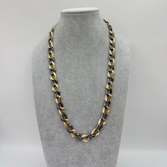 YSL Vintage Chunky Chain Necklace Yves Saint Laurent Gold 70cm Statement Rare