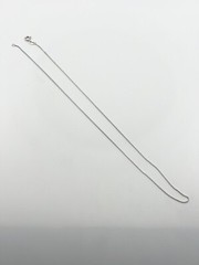 Sterling 925 Silver Vintage Southwest Estate Box Necklace 17.75”in 1.9gram 0.5mm