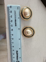 Carol Lee Clip on Faux Pearl Earrings