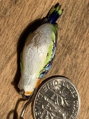 Vintage Enamel Sterling Silver Lovely Artisan Bird Of Paradise Pendant