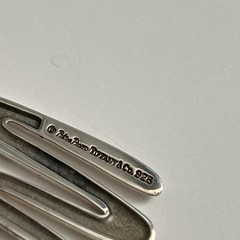 Tiffany & Co Paloma Picasso 925 Sterling Silver Abstract Zig Zag Scribble Brooch