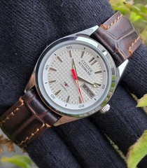 Vintage Citizen Automatic Men Transparent Back 21 Jewels Refurbished Wrist Watch