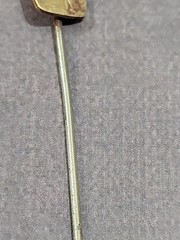 Antique Art Nouveau Stick Pin “September Morn” Bathing Beauty Nude Gold-plated