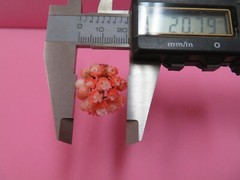 Vintage 14k Solid Yellow Gold Angel Skin Coral Cluster Ring – Size 5 – 6 Grams