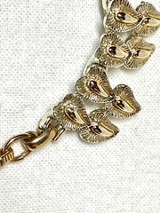 1950’s 60’s Coro delicate textured double leaf pattern adjustable