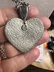 Western Pewter Silver Tone Double Horse Head Pendant Necklace Cowboy Ranching